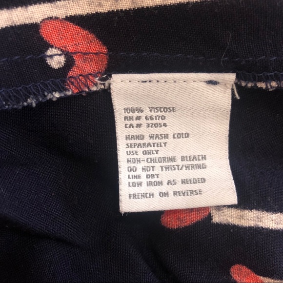 COOPERATIVE navy, white and red print mini skirt - Picture 6 of 6